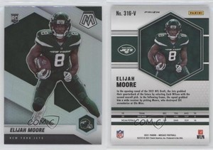 2021 Panini Mosaic Rookie Variations Silver Prizm Elijah Moore #316-V RC