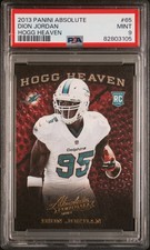 2013 PANINI ABSOLUTE HOGG HEAVEN #65 DION JORDAN ROOKIE RCPSA 9