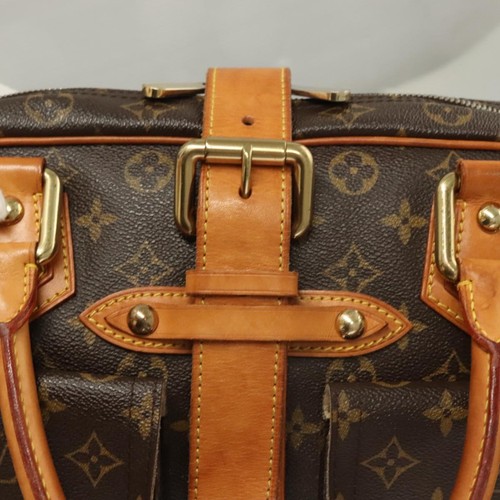 Borsa a mano Louis Vuitton Monogram Manhattan GM M40025 LV originale BA3947 - Foto 20 di 24