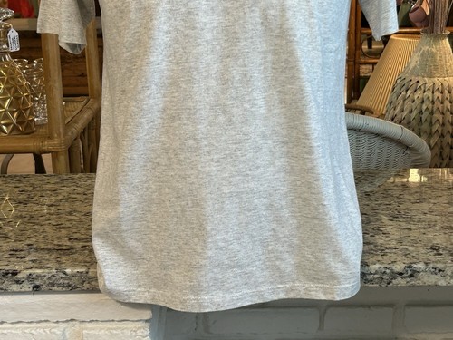 Vintage 90s Backyard Bible Club Gray Russell Athletic T-Shirt M - Picture 5 of 20
