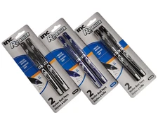 3 PACKS 6 PENS INC® R-2™ ROLLER PRECISE WRITING COMFORT GRIP BLUE & BLUE INK 0.7
