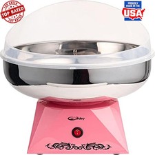Stainless Steel Cotton Candy Machine 2.0 Homemade Maker W/ Cones & Scoop New