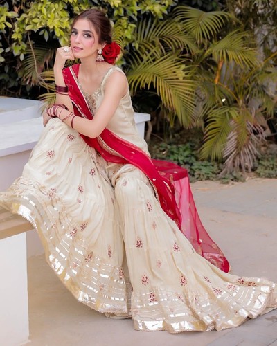 VESTIDO DE FIESTA DE BODA INDIO PAQUISTANÍ SALWAR KAMEEZ ROPA TRAJE DE BOLLYWOOD SHARARA - Imagen 3 de 14