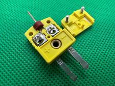 2pcs Omega Miniature K Type Flat Probe CH+ AL-Thermocouple CH AL