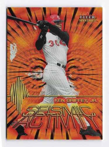 2000 Fleer Mystique Baseball Seismic Activity KEN GRIFFEY JR #1/10 SSP Insert - Picture 1 of 3