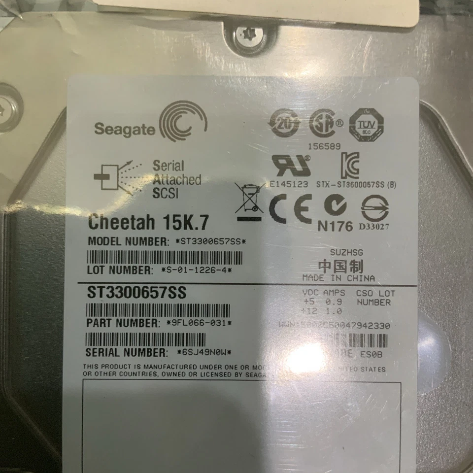 Seagate Cheetah ST3300657SS 300GB 15KRPM 6Gb/s 3.5"SAS HDD Hard Drive - Image 2 of 4