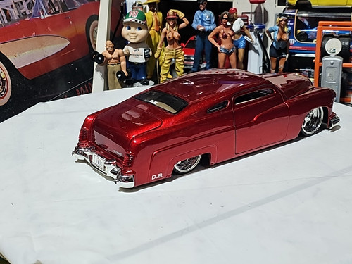 VINTAGE Jada Dub City Old Skool 1951 Mercury - CANDY APPLE RED VERY NICE CAR 🚗 - Picture 10 of 24