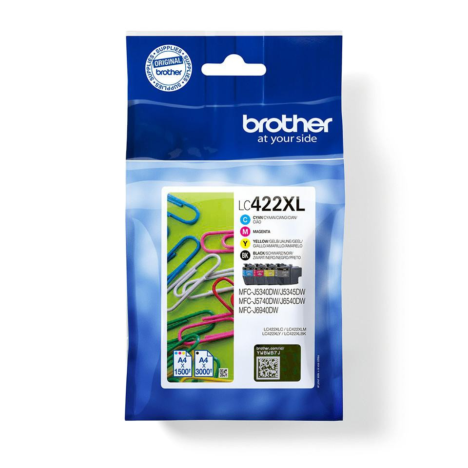 Мультипакет BROTHER LC422VAL XL CMYK (4) Druckerpatrone #2879130