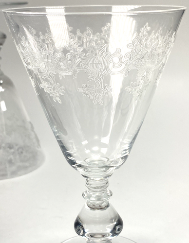 Vintage 1930-1965 Bryce 896-5 Wasser/Weinkelche 3er Set 6 1/4" 8oz - Bild 15 von 24
