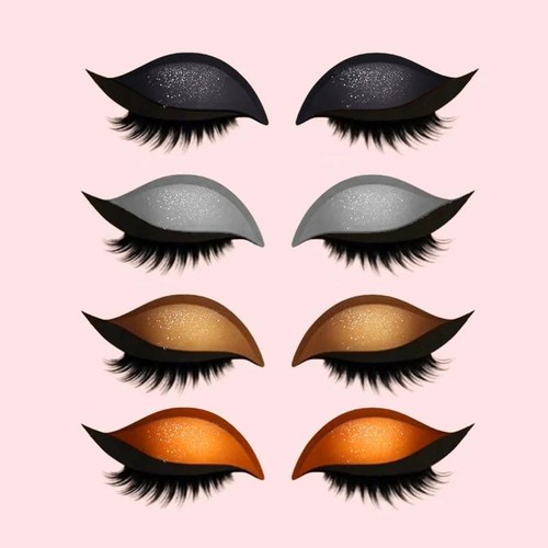 Parche de sombra de ojos perezosa para pestañas, pegatinas de maquillaje de ojos reutilizables 3 en 1 - Imagen 7 de 24