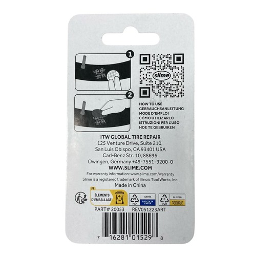 Slime Glueless Patches Skabs Bike Innertube Puncture Repair Self Adhesive x2 - Picture 3 of 11