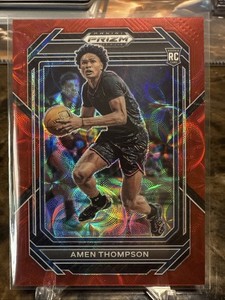 2023 Panini Prizm Draft Picks - Amen Thompson #4 Choice Red Prizm /88 (RC)