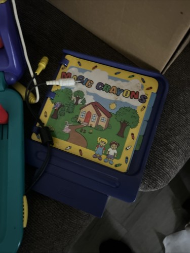 Sega PICO Console in Box with 3 Program Carts/Books Tested Working Game Video - Picture 3 of 6