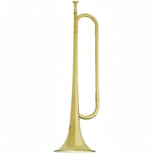Signalhorn Goldfarben Bugel Hochglanzpoliert für Marschmusik, Blaskapelle