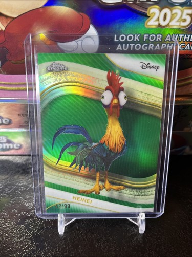 2025 Topps Chrome Disney Green Refractor /99 Heihei - Picture 1 of 2