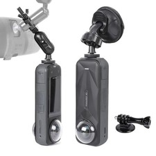 PellKing Rear View Mirror Holder Suction Cup Kit for Insta360 X6/X5/X4