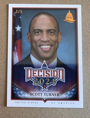 Decision 2024 Update Scott Turner #216 Bronze Foil Capitol #'d 3/5