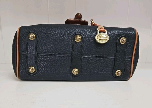 Dooney & Bourke Essex asa superior, bolso de mano de cuero azul, vintage - Imagen 8 de 13