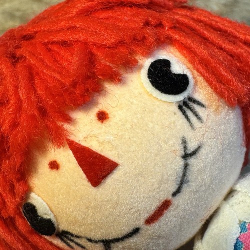 "Muñeca vintage Raggedy Ann & Andy adornos para árbol de Navidad Japón 3,5""" - Imagen 11 de 17