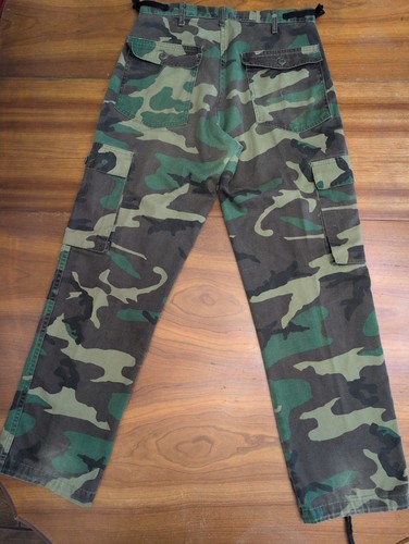 Vintage Gung Ho Pants Mens 31x31 Green Camo Army Military Made In USA 80s 90s - Picture 11 of 16