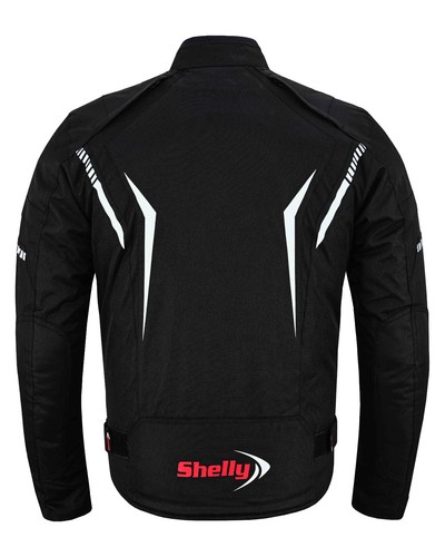 Mens motorcycle jackets Textile Cordura Waterproof CE Armoured Motorbike Jacket - Picture 4 of 5