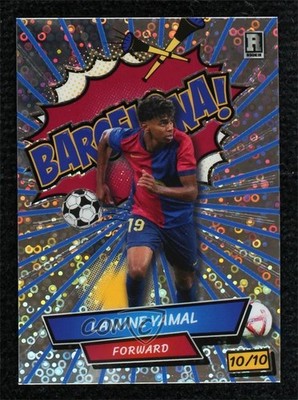 2024 Wild Card Comix Blue Lines Donut Circles Foil 10/10 Lamine Yamal 11ng