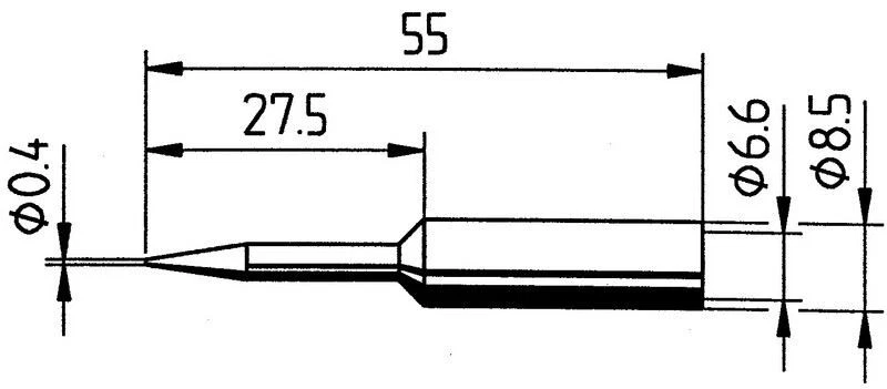 ERSA Dauerlötspitze ERSADUR erweitert 0.4mm/0.016in, für ERSA Lötkolben - Bild 2 von 2