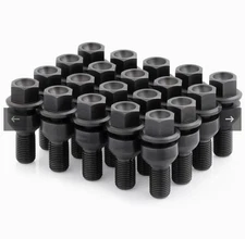 Porsche 911 BLACK Titanium Lug Bolt Highest Grade Titanium Ti64 20 pieces- WMS