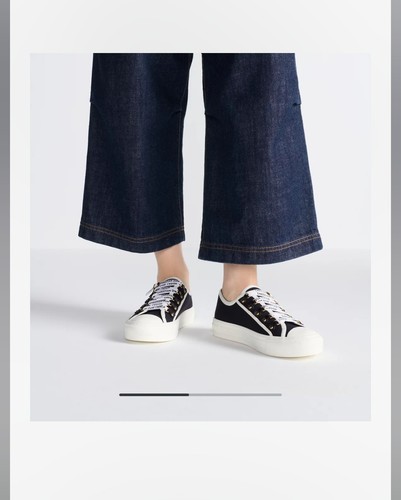 Christian Dior Zapatillas WALK'N'DIOR DC0423 EU39 US8 Negro Blanco Auténtico Lote - Imagen 11 de 17