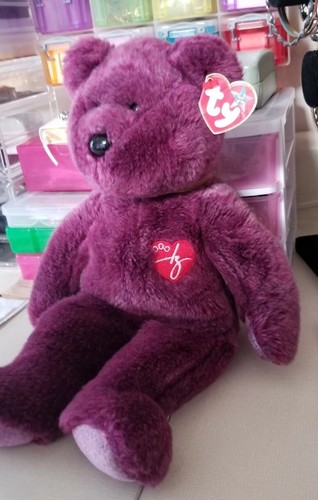 TY Beanie Buddy 2000 SIGNATURE BEAR 13.5" with tag Retired Collectible Bear - Picture 2 of 8