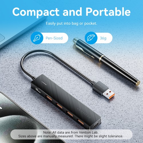 USB 3.0 10Gbps Hub 4 Port Multi Splitter Adapter For Laptop Xiaomi Macbook PC - Picture 2 of 7