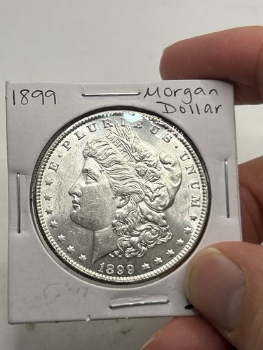 1899 Morgan dollaro d'argento $ 1 sembra alta qualità FDC! Bella lucentezza! Better Date**** - Foto 3 di 13