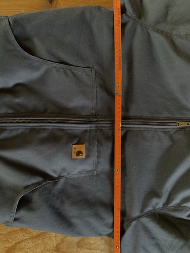 Genial Chaqueta Activa Carhartt Ropa de Trabajo De Colección Gris/Negro Talla M Ropa Resistente - Imagen 12 de 13