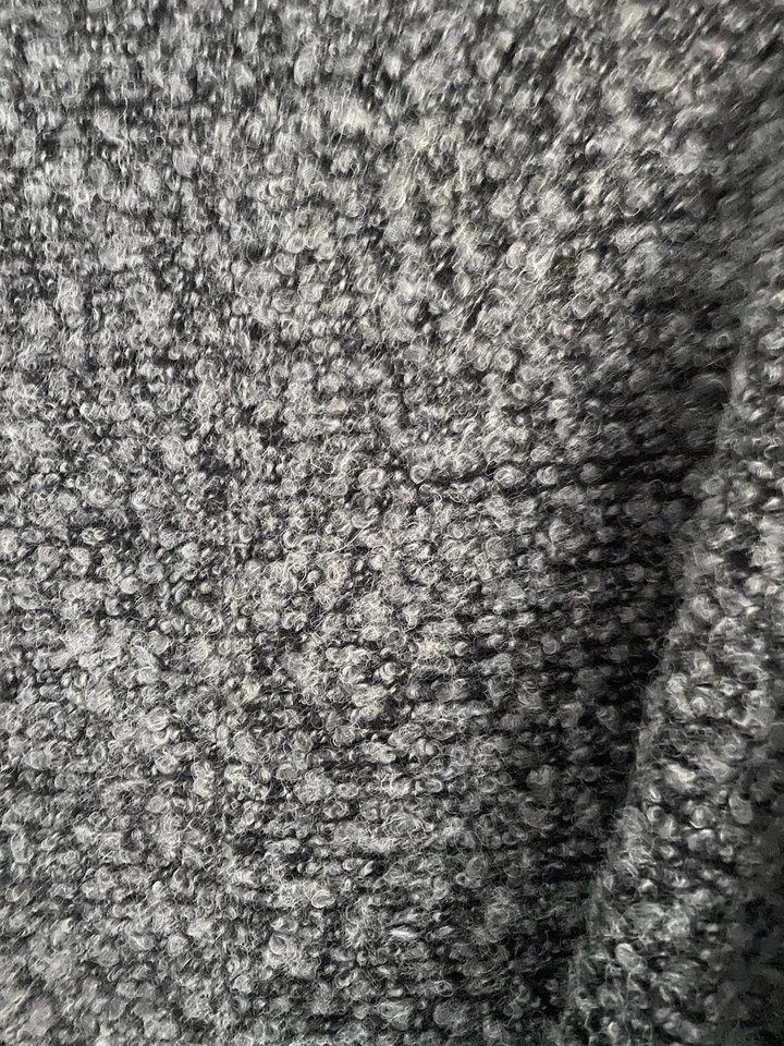 Style and Co. Suéter Mujer Pequeño Gris Tweed Piel Manga Corta Foto 3 de 4