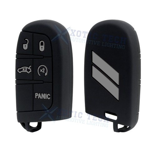 Silicone Remote Smart Key Fob Shell Cover Case For Jeep Chrysler Dodge 2014-up - Picture 17 of 25