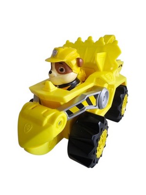 PAW Patrol Dino Rescue Rubble Deluxe Rev Up Vehicle & Figure