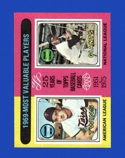 1975 Topps Set-Break #207 1969 MVP's NM-MT OR BETTER *GMCARDS*
