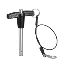 T Handle Locking Pins, Push-Button Quick Release Pin with Lanyard (8mm-50mm)