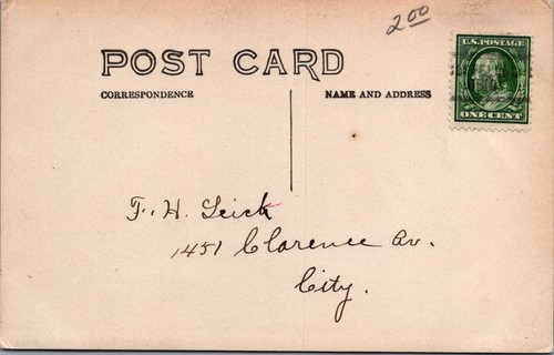 Xmas Eve 1910 Tetrazzini Singing on Stage San Francisco California RPPC Postcard - Imagen 2 de 2