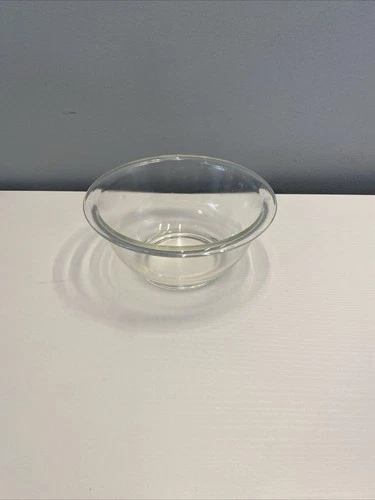 Vintage PYREX 322 Clear Glass Nesting Mixing Bowl  1 Quart