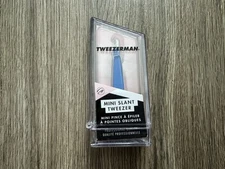 Tweezerman Mini Slant Tweezer Bahama Blue New