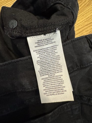 Polo Ralph Lauren Jeans Mens 34x32 Black Varick Slim Straight Pant Denim Stretch - Picture 12 of 16