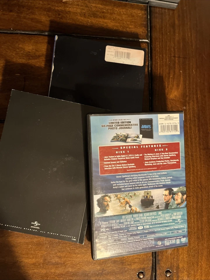 Jaws 30th Anniversary Edition DVD 2005, 2-Disc Set, Widescreen - Image 2 of 4