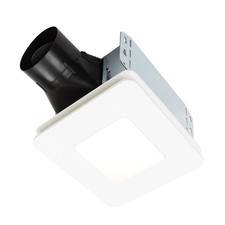 Bathroom Exhaust Fan with Light, LED, Easy Install, 80 CFM, 1.5 Sones, Energy...