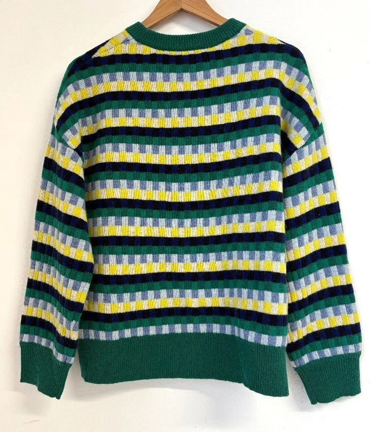 BNWT SEA SALT Green Multi Wool Blend Clover Bed Jumper UK14 RRP £89.95 CG W34 - Image 2 of 4