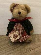 Boyds Gala Applesmith 10" Plush Bear TJ's Best Dressed Red Gingham # 917441
