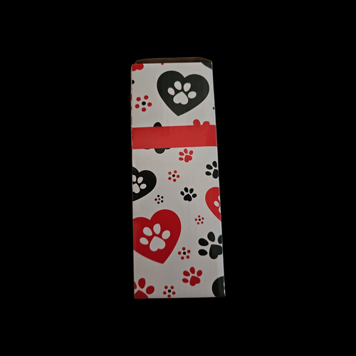 Temptations by Tara Pawfetti Pan Sartén Rojo Negro Blanco Corazones/Patas Impresiones Regalo - Imagen 11 de 16