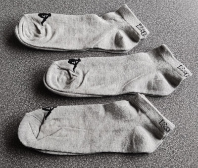 Herren  Socken Sneakersocken KAPPA 3 Paar grau GR.43/46  NEU mit Etikett