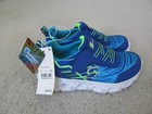 Skechers S-Sport Boy's Blue and Aqua Light-Up Athletic Shoes Youth Size 11-NWT