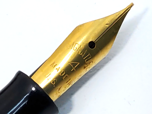 Waltham Marbled Fountain Pen PARTS 14K Gold Plated Nib SEE PICTURES - Picture 9 of 12